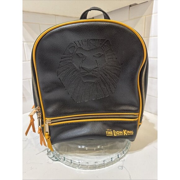 Disney Handbags - Disney’s The Lion King on Broadway Musical Black Leather Backpack Purse Simba
